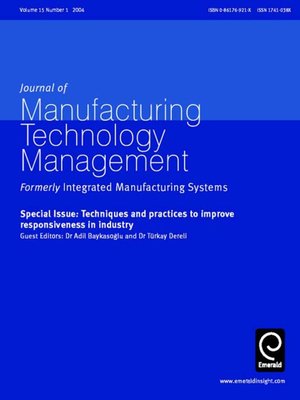 cover image of Journal of Manufacturing Technology Management, Volume 15, Issue 1